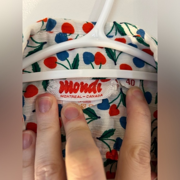 Vintage Mondi Cherry Long Sleeve Blouse and Pleated Skirt - Picture 10 of 16